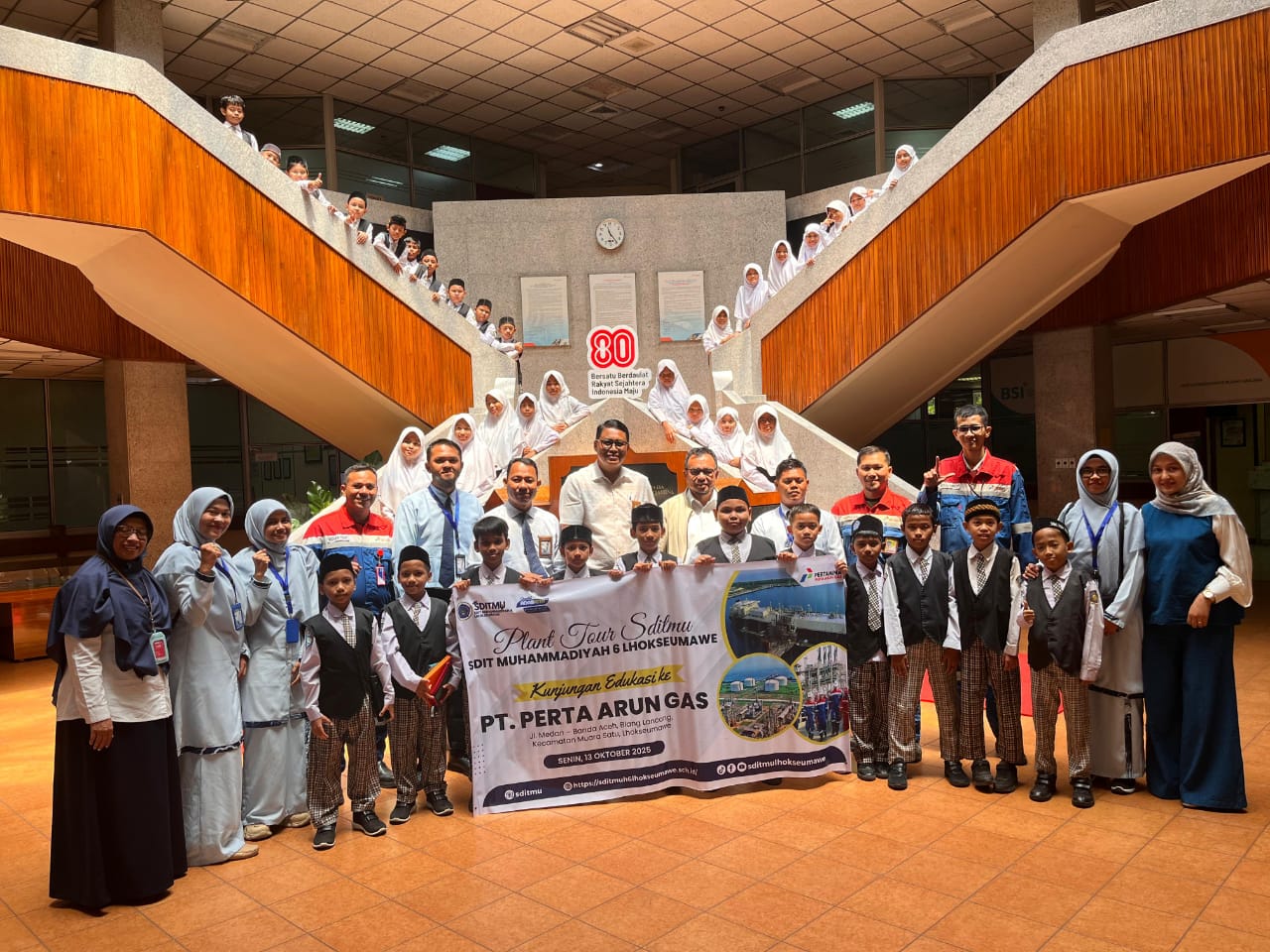 You are currently viewing SDIT Muhammadiyah 6 Lhokseumawe Belajar Energi di PT Perta Arun Gas